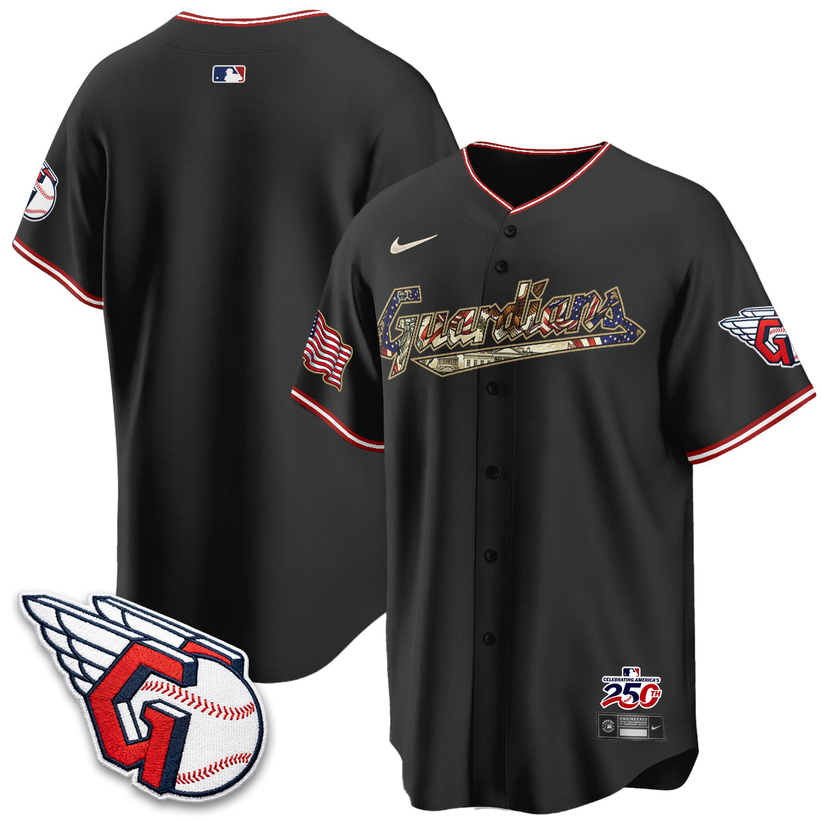 CLE 2026 Independence Day USA Vapor Jersey - Stitched-NQD