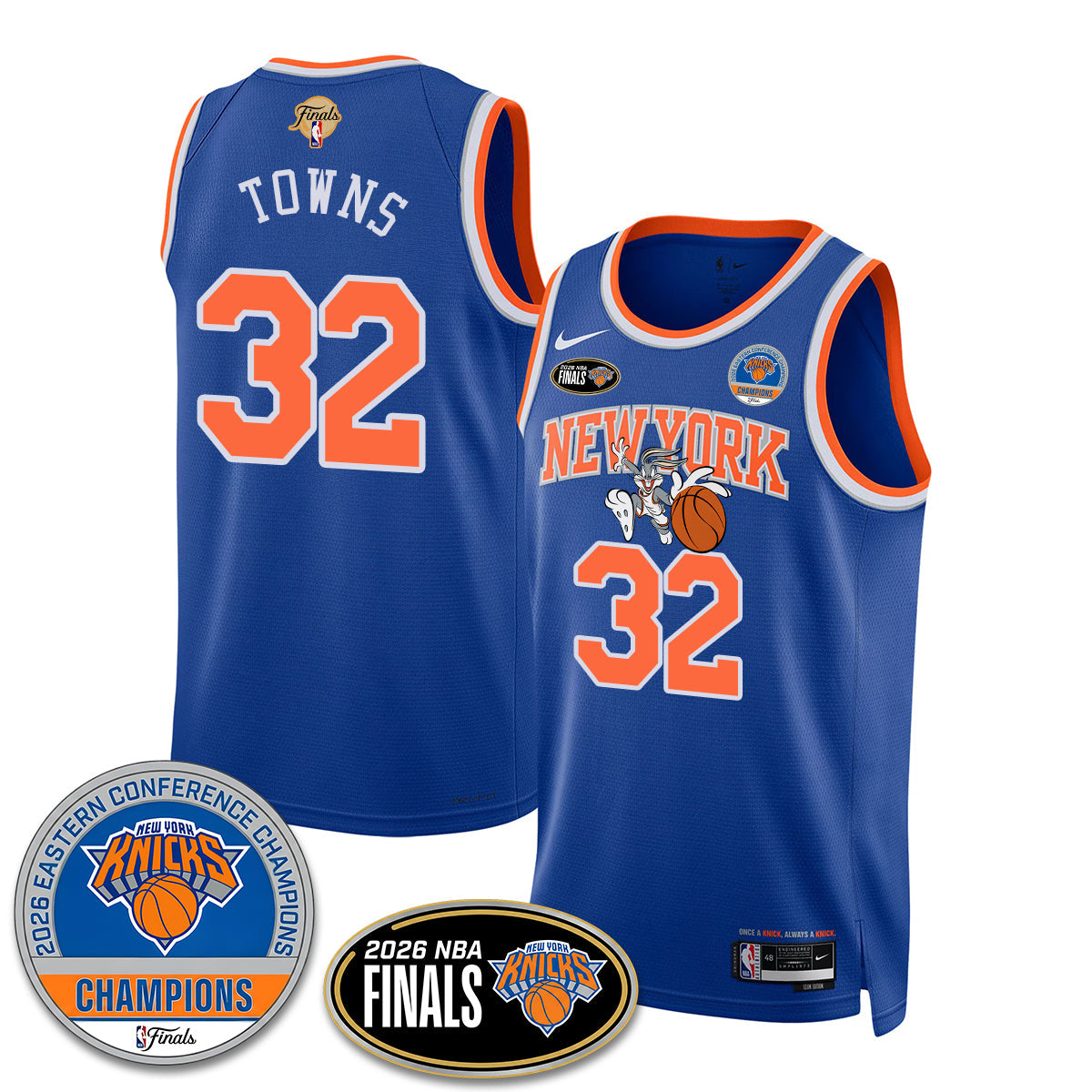 NYK 2026 NBA Eastern Conference Champions x Bunny Vapor Jersey - Stitched-NQD