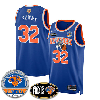 NYK 2026 NBA Eastern Conference Champions x Bunny Vapor Jersey - Stitched-NQD