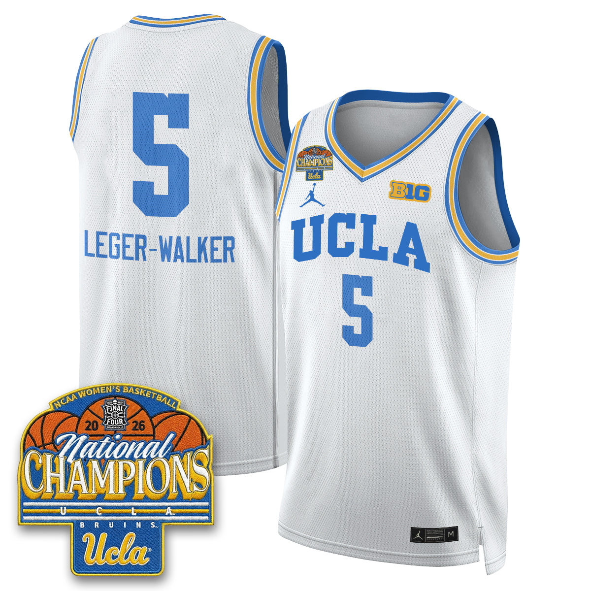 UCLA Women's Basketball National Champion 2026 Limited Jersey -  Stitched-NQD