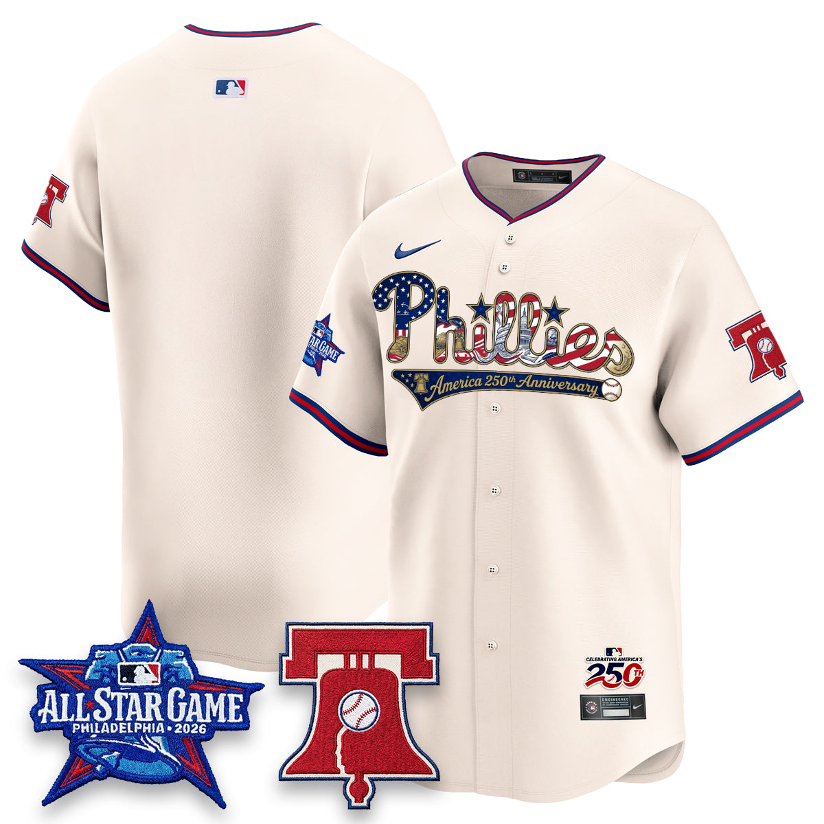 PHI 2026 Independence Day USA Vapor Limited Jersey - Stitched-DQM