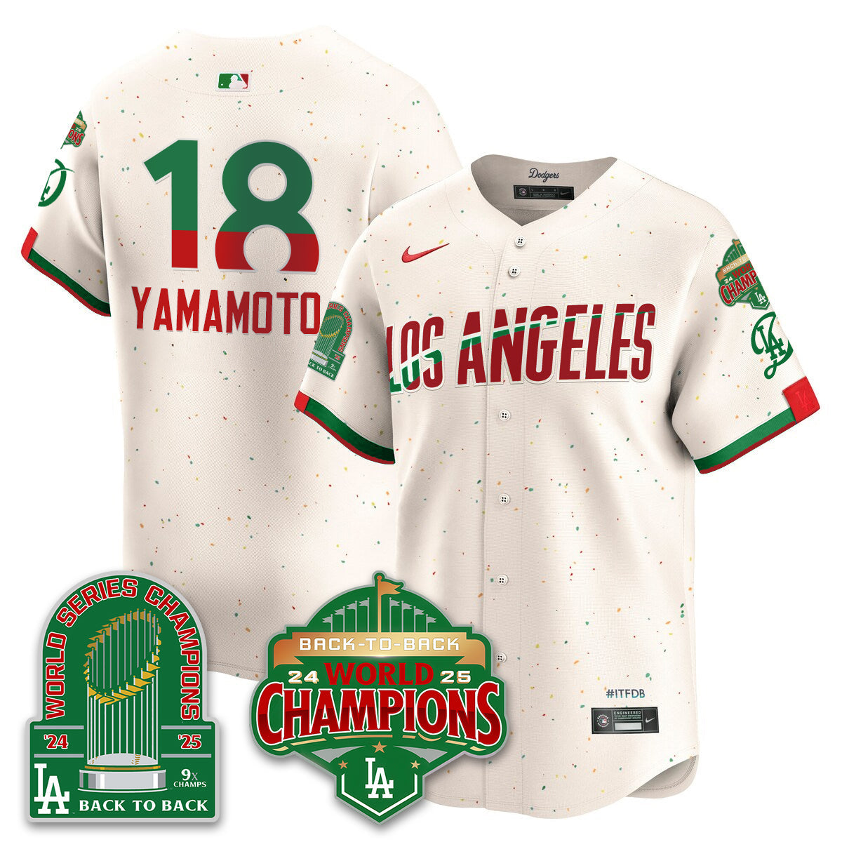 LAD Mexico Vapor Limited Jersey - 9x & B2B Champs - All Stitched