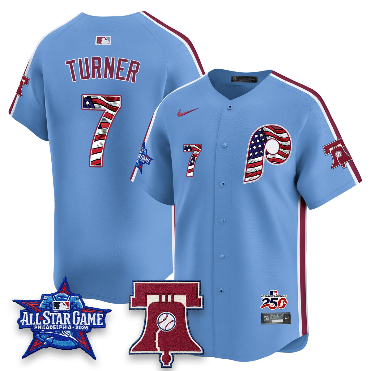 PHI 2026 Independence Day USA Vapor Limited Jersey - Stitched-DQM