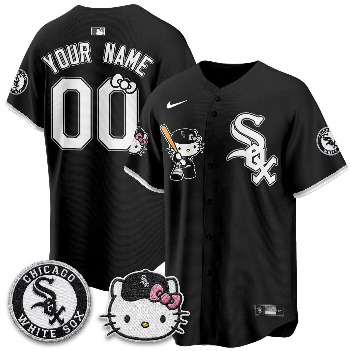 Chicago White Sox x Meow KT Vapor Custom Jersey - Stitched-NQD