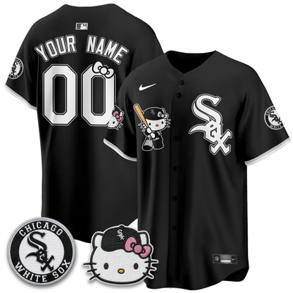 Chicago White Sox x Meow KT Vapor Custom Jersey - Stitched-NQD
