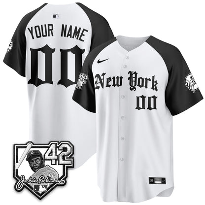 NYY 2026 Jackie Robinson Day Gothic Vapor Custom Limited Jersey - Stitched-NQD