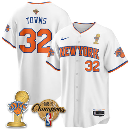 NYK 2026 NBA Champions Vapor Jersey - Stitched-NQD