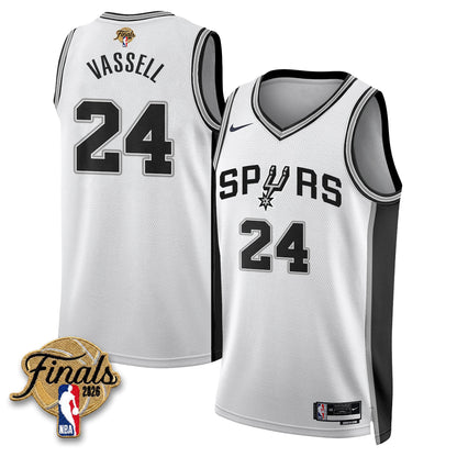 SAS 2026 NBA Western Conference Champions Vapor Jersey V2- Stitched-NQD