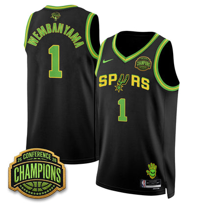 SAS 2026 Basketball Finals Alien Style Vapor Jersey - Stitched