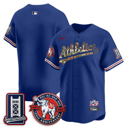 OAK  2026 Independence Day USA Vapor Jersey - Stitched-NQD