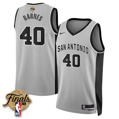 SAS 2026 NBA Western Conference Champions Vapor Jersey V2- Stitched-NQD