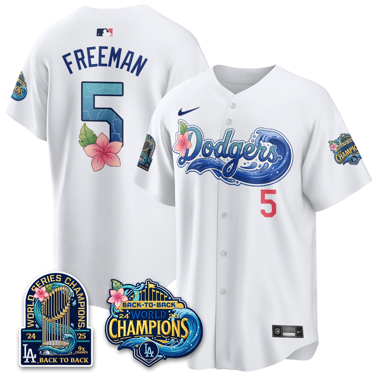 LAD Blue Aloha Paradise Jersey Vapor Limited Jersey - All Stitched