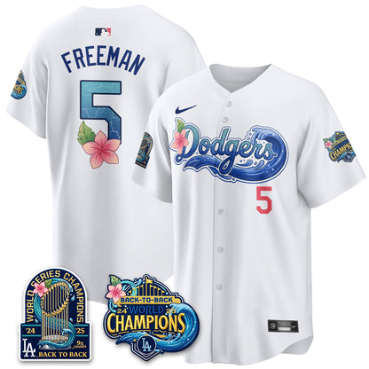 LAD Blue Aloha Paradise Jersey Vapor Limited Jersey - All Stitched