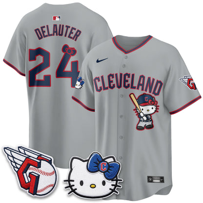 Cleveland Guardians x Meow KT Vapor Jersey - Stitched-NQD