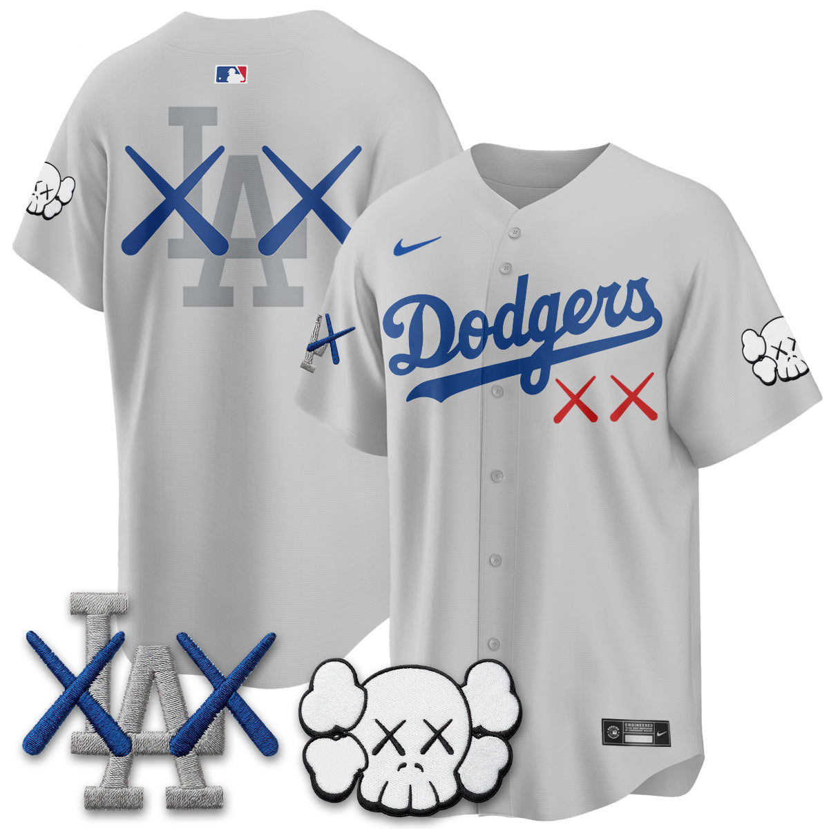 Los Angeles Dodgers x KAWS Edition Vapor Jersey - Stitched