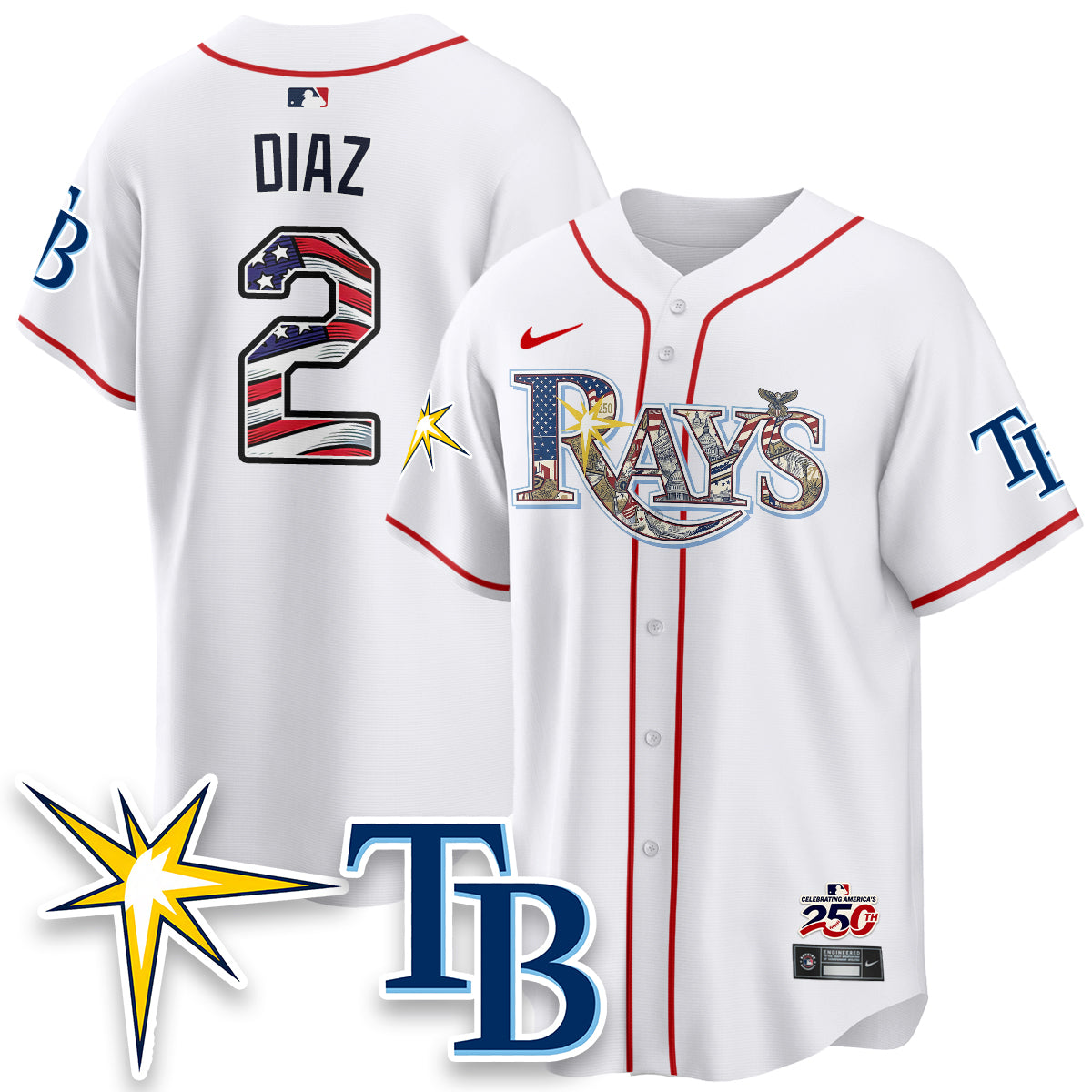 TB Independence Day USA 2026 Vapor Limited Jersey - Stitched-NQD