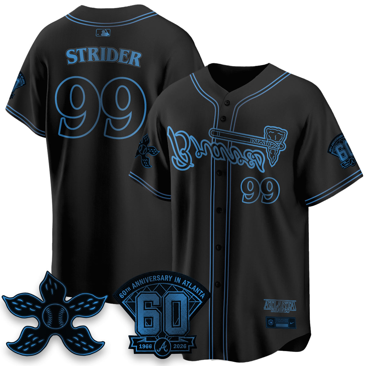 ATL x Stranger Things Vapor Jersey V2- Stitched-NQD
