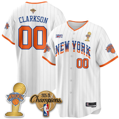 NYK 2026 NBA Champions Vapor Jersey - Stitched1-NQD