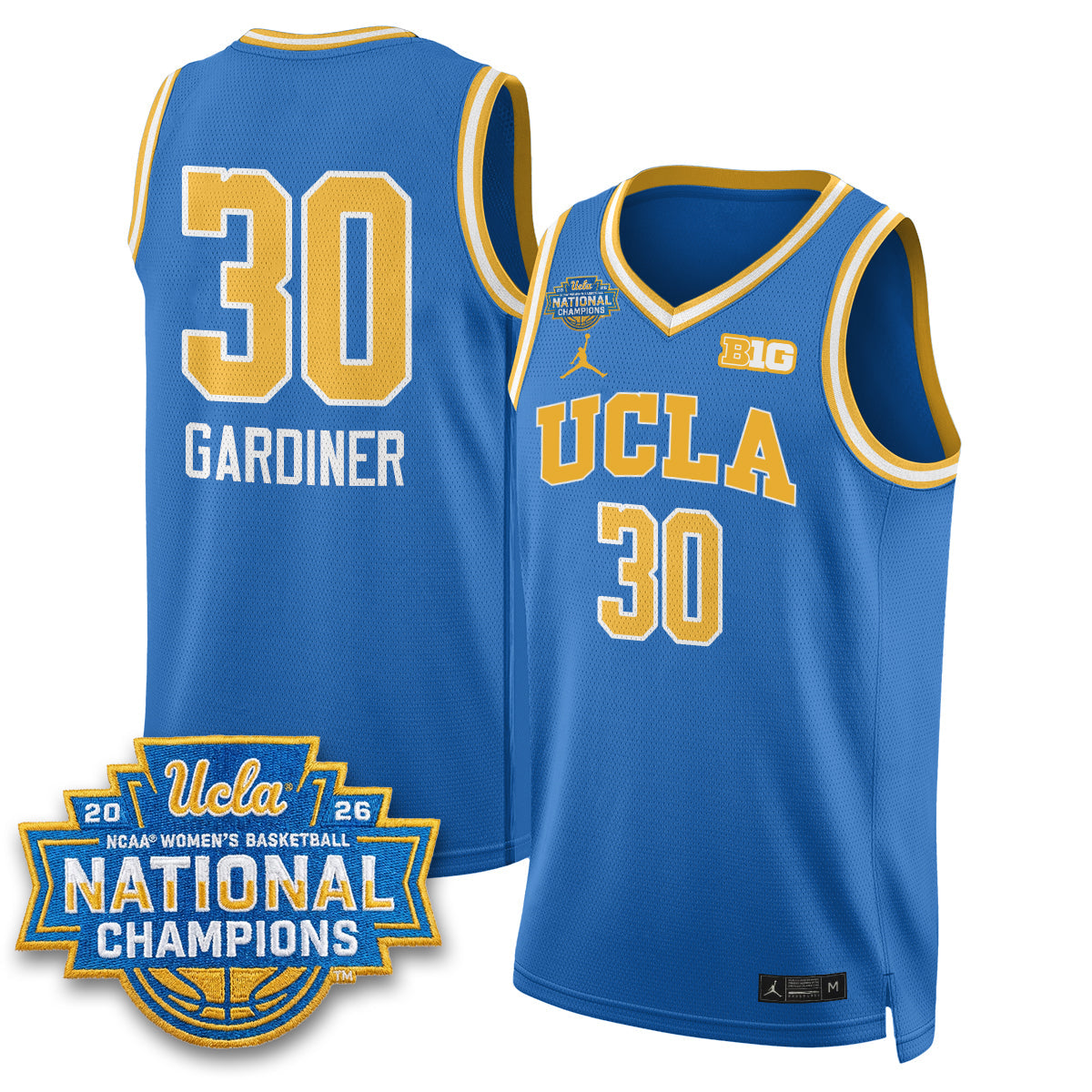 UCLA Women's Basketball National Champion 2026 Gear Limited Jersey -  Stitched-NQD