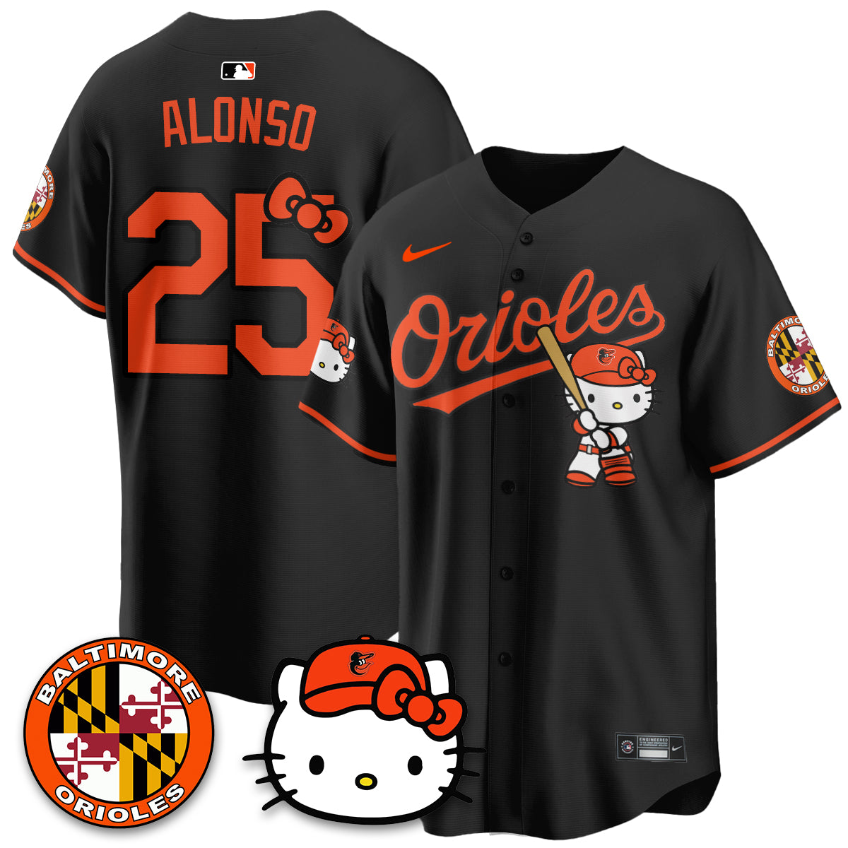 Baltimore Orioles x Meow Kitty Vapor Premier Limited Jersey - Stitched