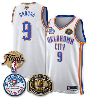 OKC 2026 NBA Western Conference Champions Vapor Jersey - Stitched-NQD