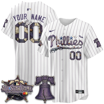 Custom Philadelphia Phillies Nightmare Edition Vapor Jersey - Printed