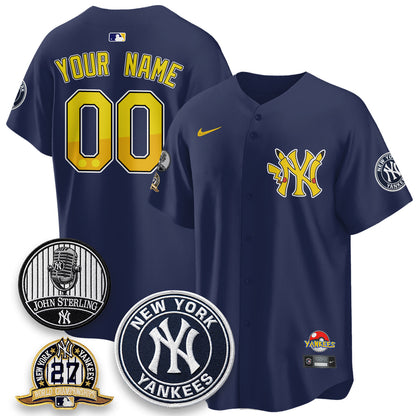 NYY x PKM Cartoon Limited Custom Jersey -  Stitched-NQD