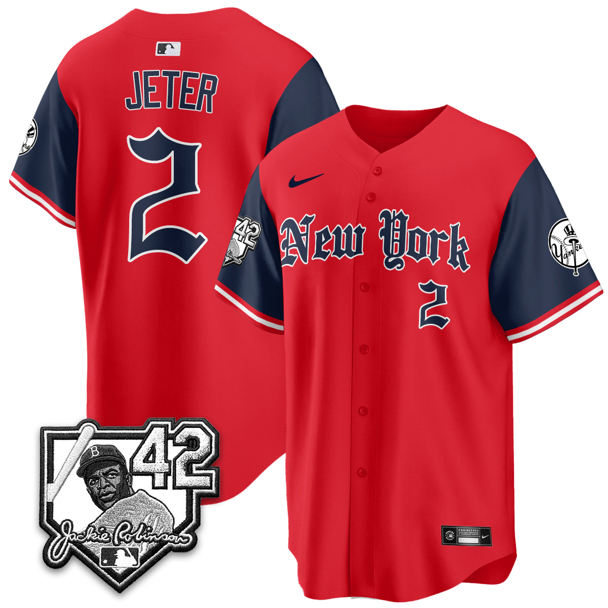 NYY 2026 Jackie Robinson Day Gothic Vapor Limited Jersey - Stitched-NQD