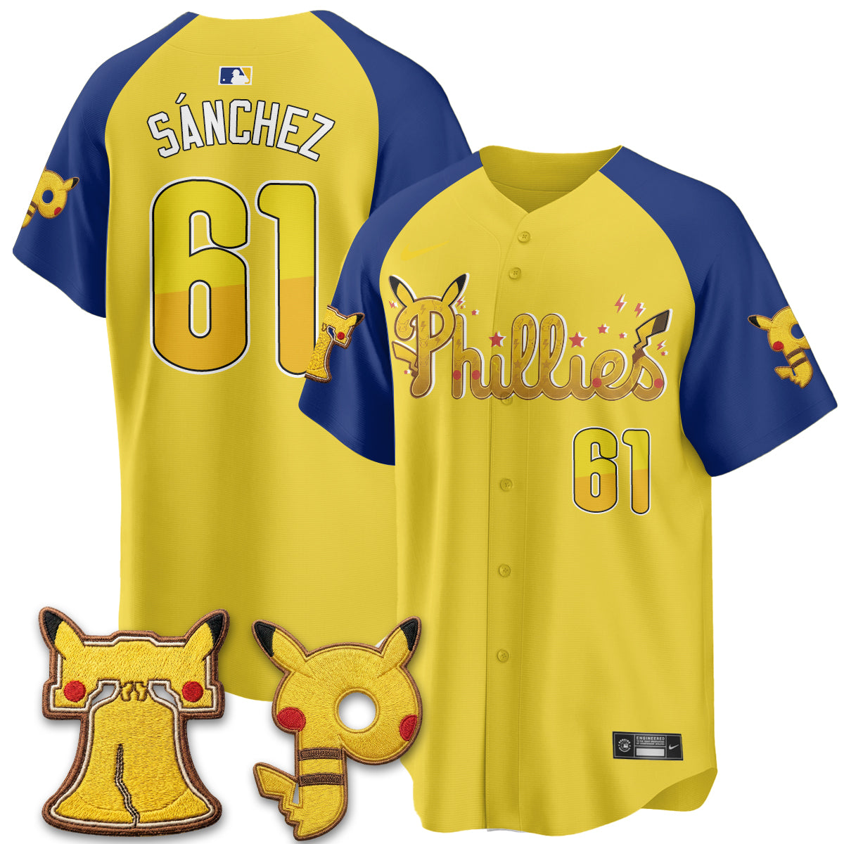 Philadelphia Phillies x PKM Edition Vapor Limited Jersey - Stitched-NQD