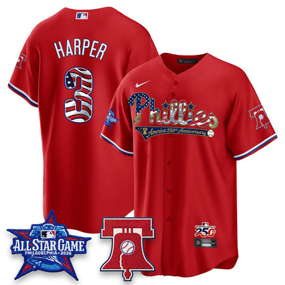 PHI 2026 Independence Day USA Vapor Limited Jersey - Stitched-DQM