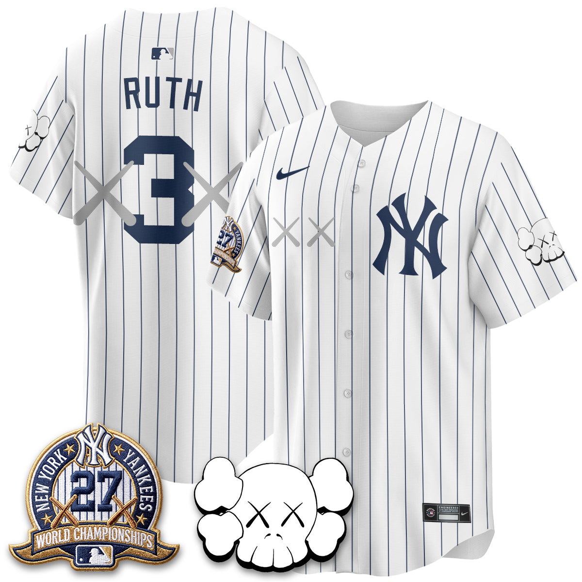 NYY x KAWS Edition Vapor Jersey - Stitched