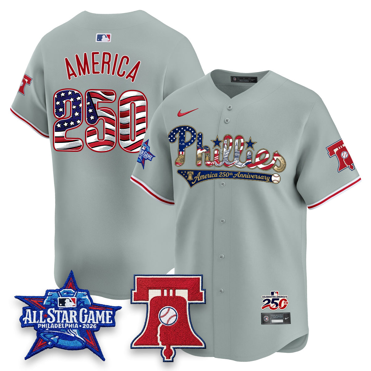 PHI 2026 Independence Day USA Vapor Limited Jersey - Stitched-DQM