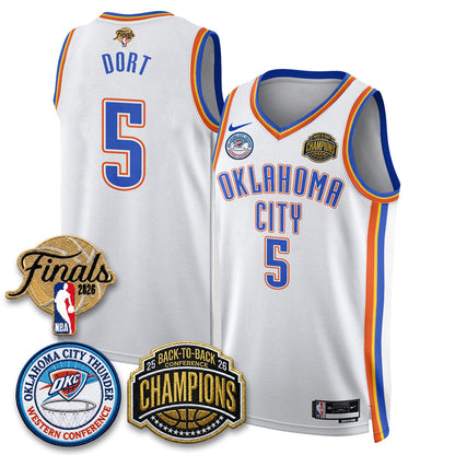 OKC 2026 NBA Western Conference Champions Vapor Jersey - Stitched-NQD