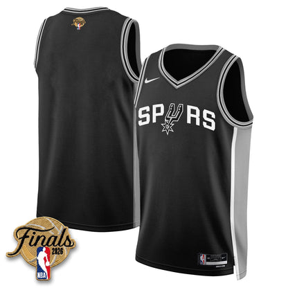 SAS 2026 NBA Western Conference Champions Vapor Jersey V2- Stitched-NQD