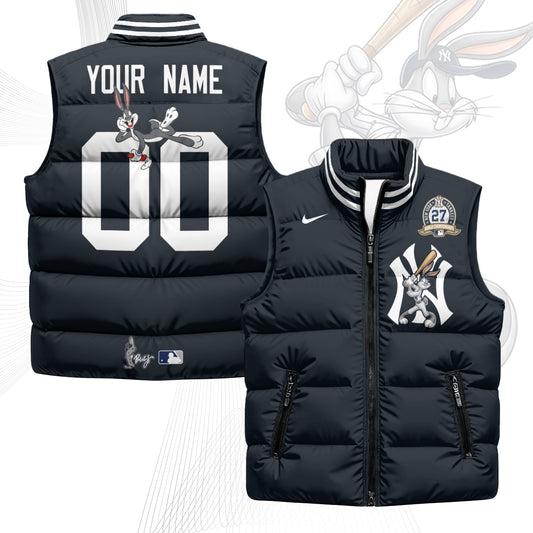 NYY Edition Unisex Custom Puffer Vest - Printed-NQD