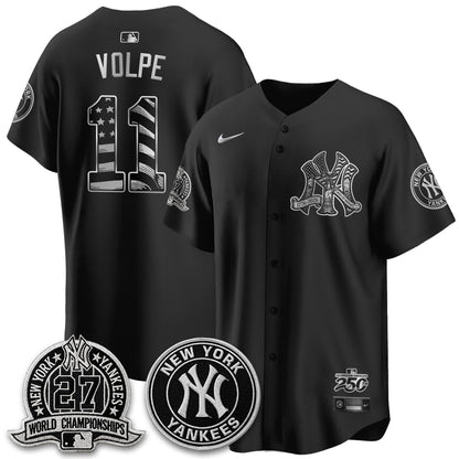 NYY Fourth of July USA Vapor Limited Jersey - Stitched-NQD