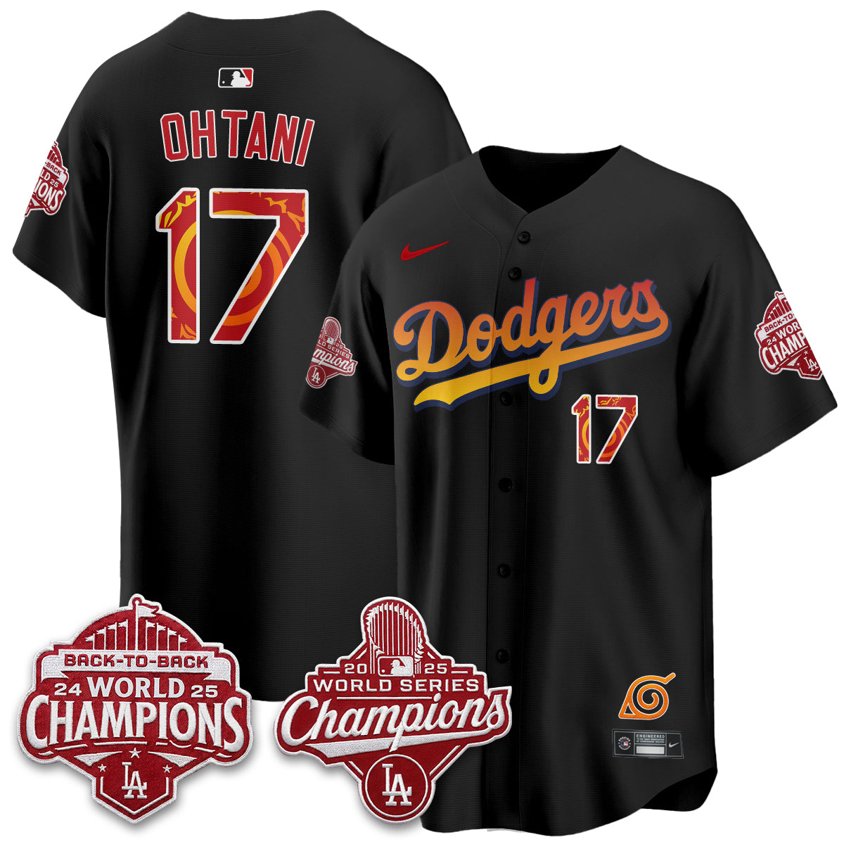 Los Angeles Dodgers x The Knucklehead Ninja Vapor Jersey - Stitched