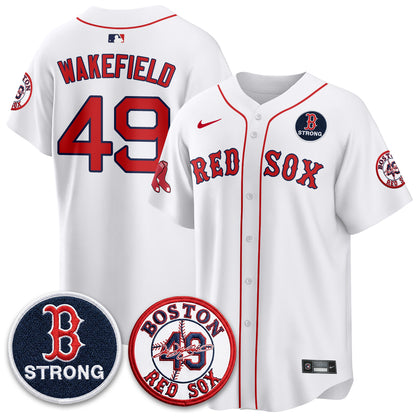 BOS Tim Wakefield Memorial Patch Vaper Premier Limited Jersey - All Stitched V2