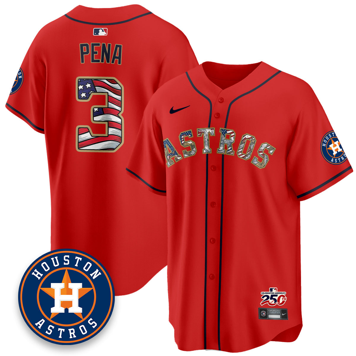 HOU 2026 Independence Day USA Vapor Limited Jersey - Stitched-NQD