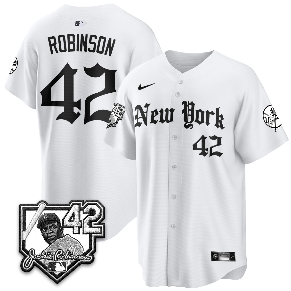 NYY 2026 Jackie Robinson Day Gothic Vapor Limited Jersey - Stitched-NQD