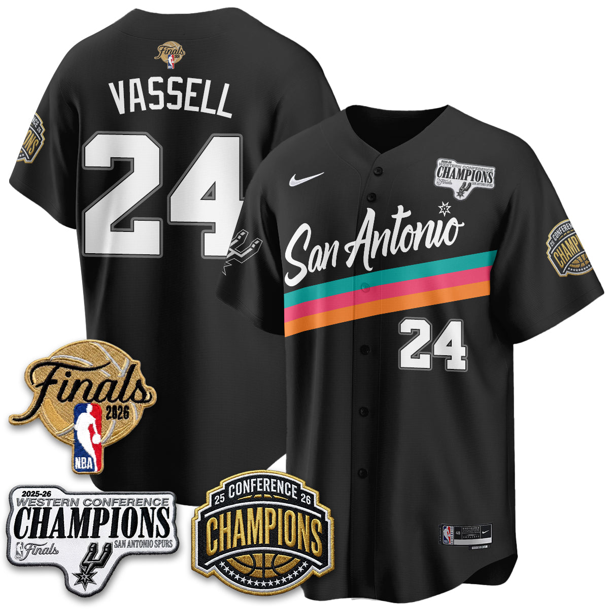SAS 2026 Basketball Finals Vapor Jersey - Stitched-NQD