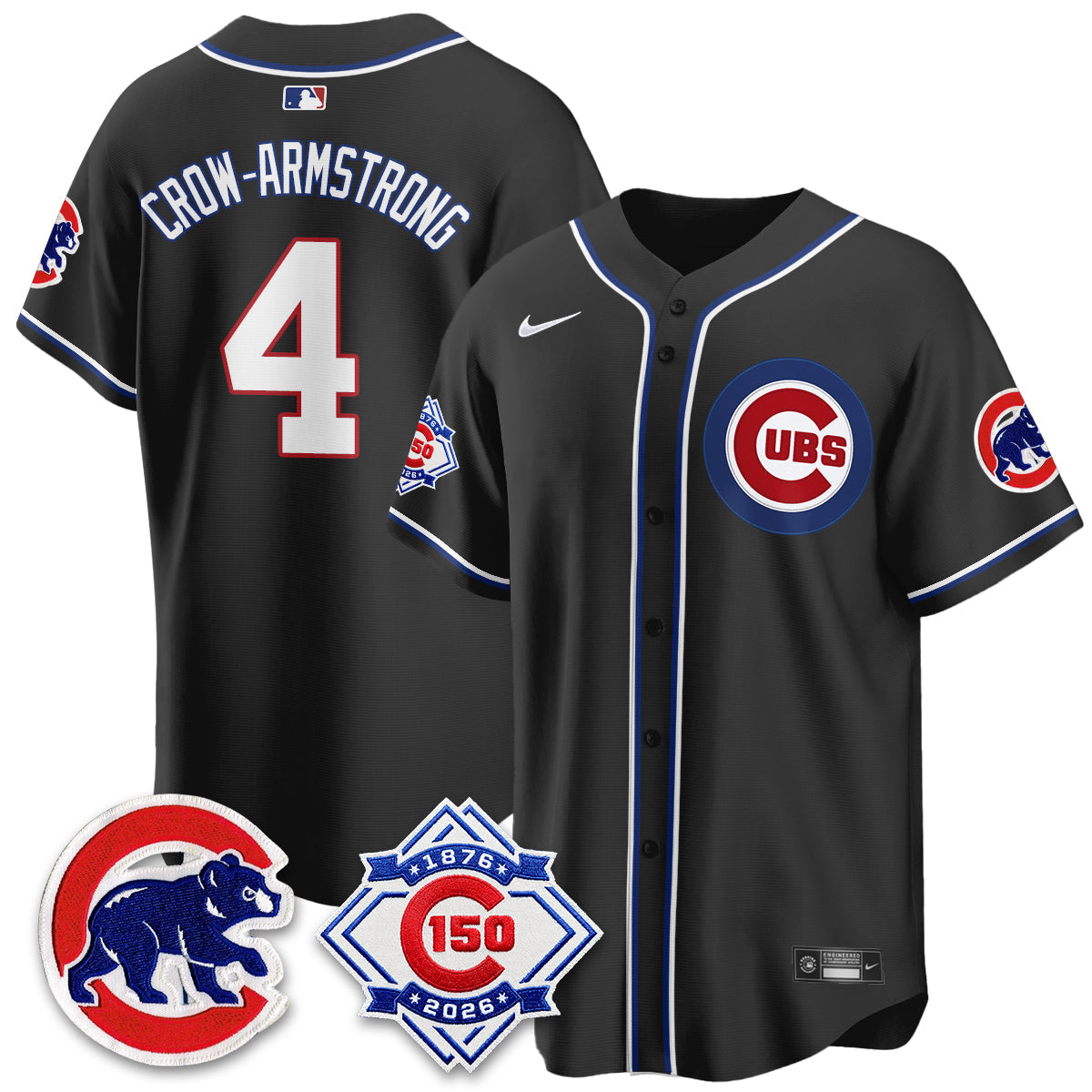 CHC 150th Anniversary Black Out Style Vapor Premier Limited Jersey - Stitched-NQD