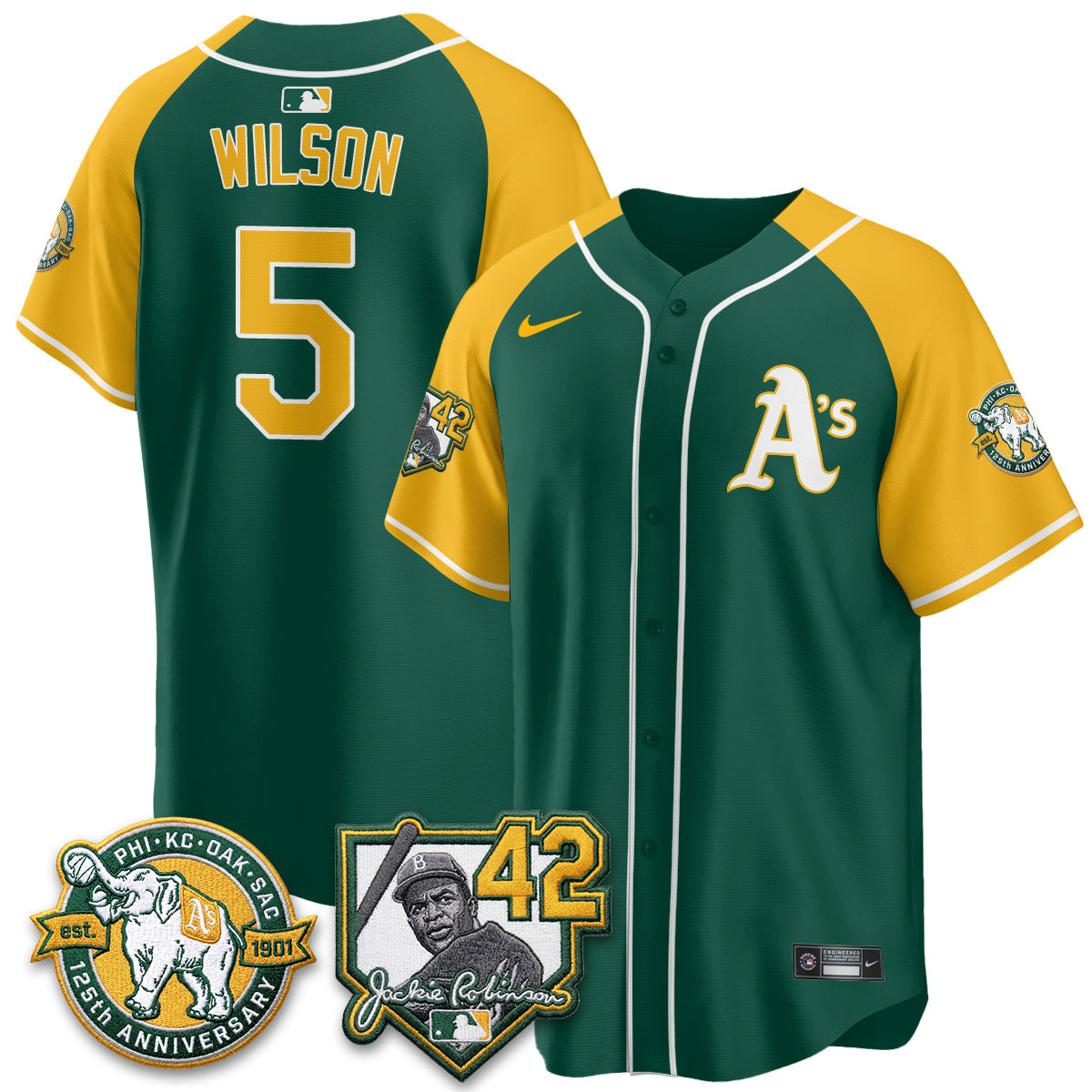 OAK 2026 Jackie Robinson Day - Celebrating 125 Years Limited Vapor Jersey - All Stitched