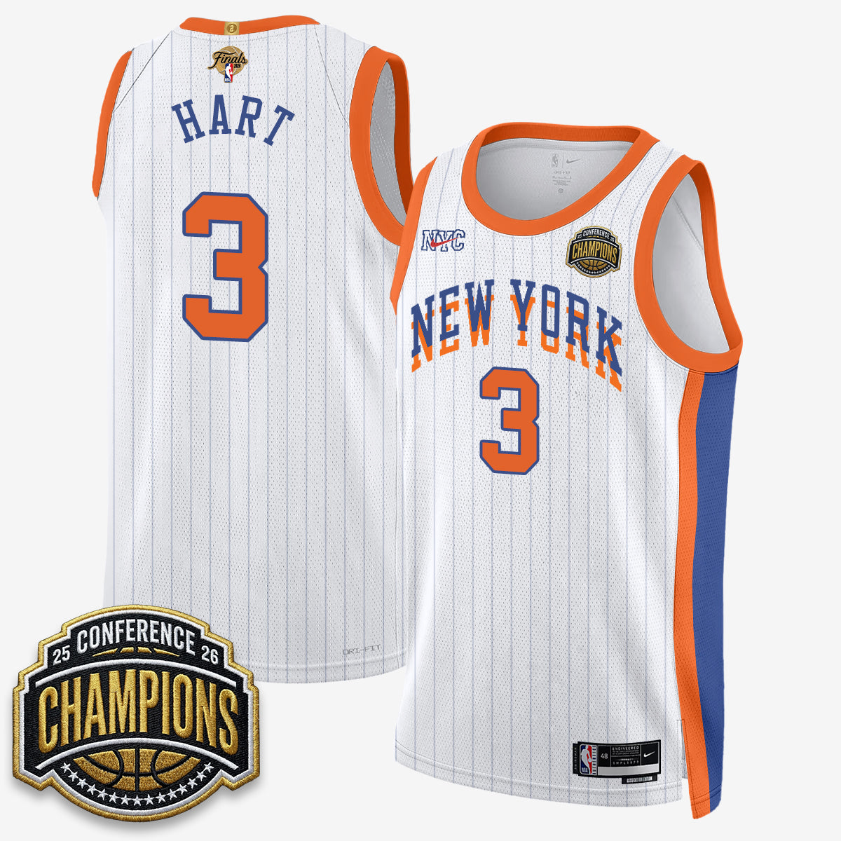 New York Knicks 2026 NBA Finals City Edition Jersey V3- Stitched