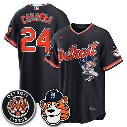 Detroit Tigers Paws Edition Vapor Limited Jersey - Stitched
