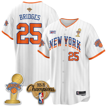 NYK 2026 NBA Champions Vapor Jersey - Stitched-NQD