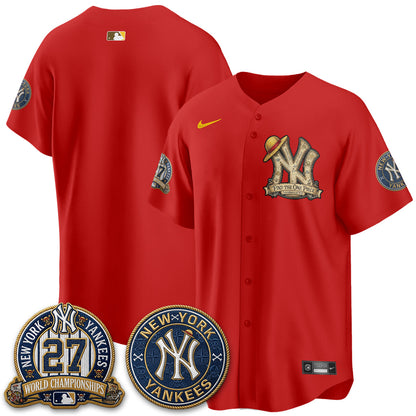 NYY x OP Japanese Cartoon Limited Jersey -  Stitched-NQD