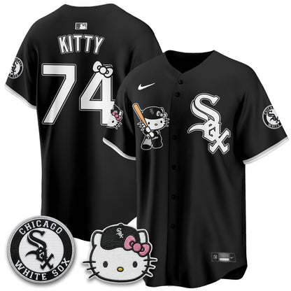 Chicago White Sox x Meow KT Vapor Jersey - Stitched-NQD