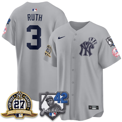 NYY 2026 Jackie Robinson Day Vapor Limited Gold Edition Jersey - All Stitched - V2-NQD