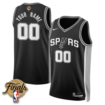 SAS 2026 NBA Western Conference Champions Vapor Custom Jersey V2- Stitched-NQD